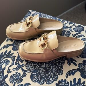 Bottega Veneta Monsieur Slip On Mocassin Loafer Flats Womens 7.5B Cane Sugar